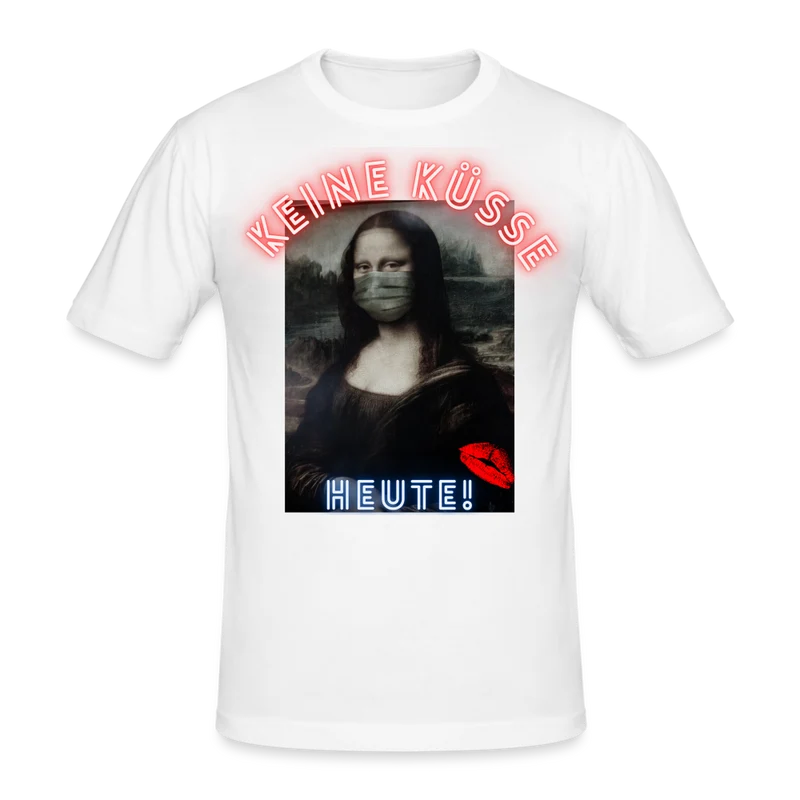 Männer Gildan Heavy Kurzarm T-Shirt Streetwear Keine Küsse