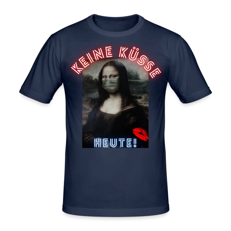 Männer Gildan Heavy Kurzarm T-Shirt Streetwear Keine Küsse
