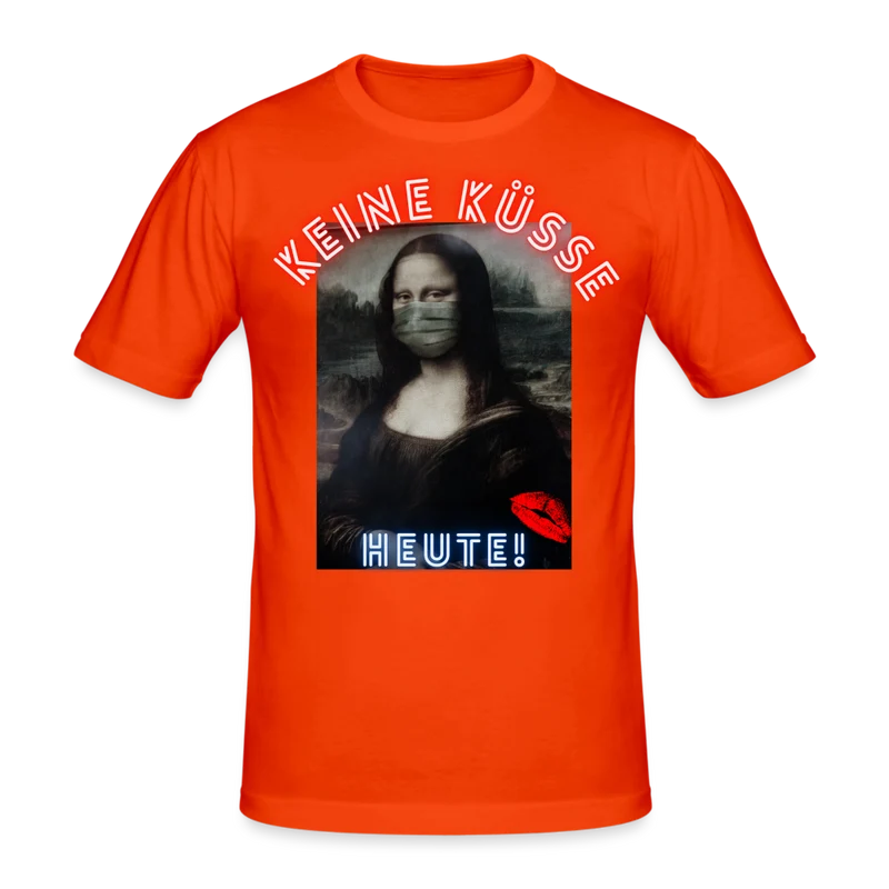 Männer Gildan Heavy Kurzarm T-Shirt Streetwear Keine Küsse