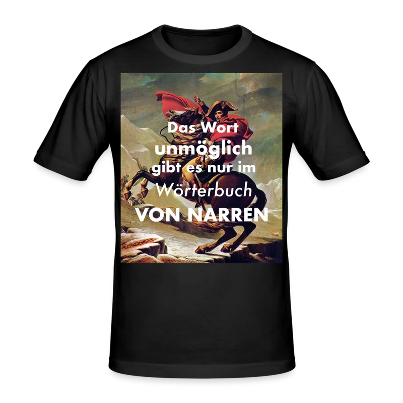 Männer Gildan Heavy Kurzarm T-Shirt Streetwear Das Wort Unmöglich