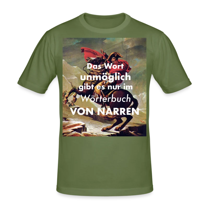 Männer Gildan Heavy Kurzarm T-Shirt Streetwear Das Wort Unmöglich