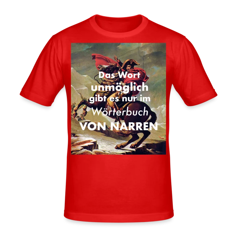 Männer Gildan Heavy Kurzarm T-Shirt Streetwear Das Wort Unmöglich