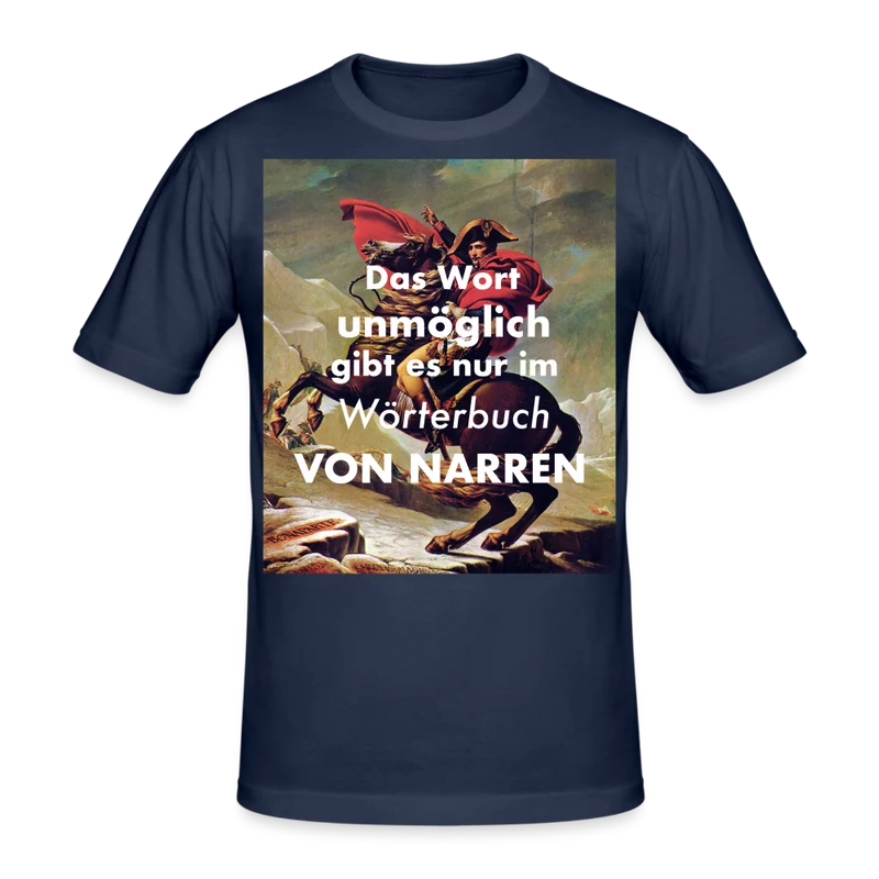 Männer Gildan Heavy Kurzarm T-Shirt Streetwear Das Wort Unmöglich