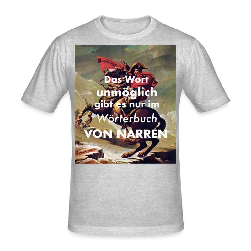 Männer Gildan Heavy Kurzarm T-Shirt Streetwear Das Wort Unmöglich