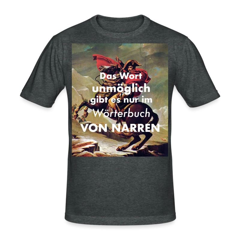 Männer Gildan Heavy Kurzarm T-Shirt Streetwear Das Wort Unmöglich