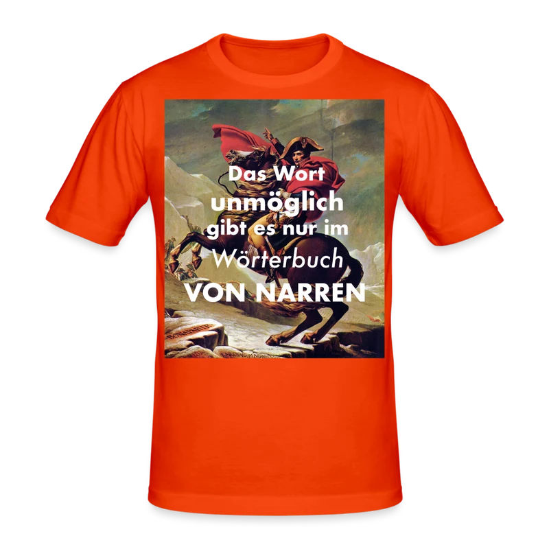 Männer Gildan Heavy Kurzarm T-Shirt Streetwear Das Wort Unmöglich
