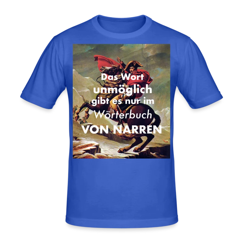 Männer Gildan Heavy Kurzarm T-Shirt Streetwear Das Wort Unmöglich