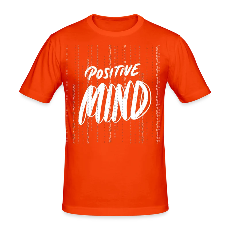 Männer Gildan Heavy Kurzarm T-Shirt Streetwear Positive Mind