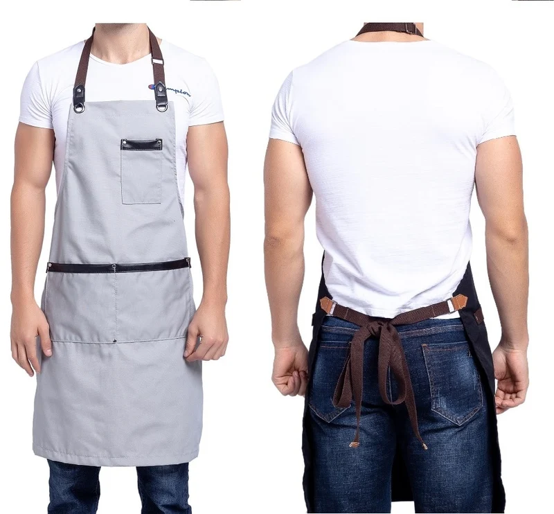 Chef Schürze Kochschürze Kellner Bistroschürze Küchenschürze Grillschürze Latzschürze