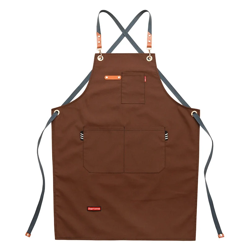 Chef Schürze Kochschürze Kellner Bistroschürze Küchenschürze Grillschürze Latzschürze