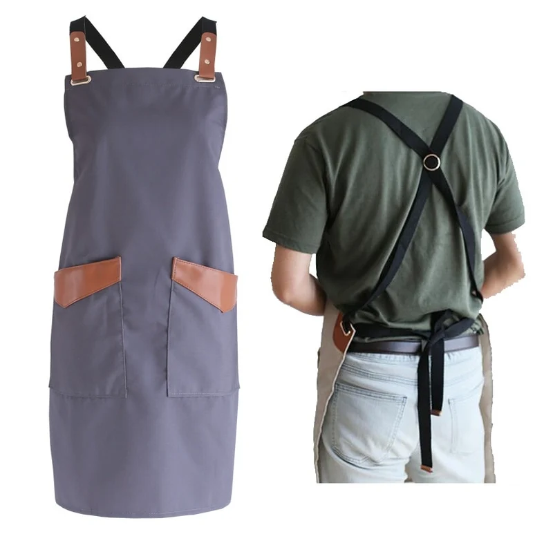 Chef Schürze Kochschürze Kellner Bistroschürze Küchenschürze Grillschürze Latzschürze