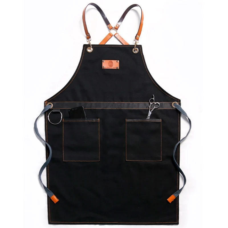 Chef Schürze Kochschürze Kellner Bistroschürze Küchenschürze Grillschürze Latzschürze