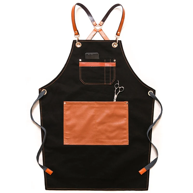 Chef Schürze Kochschürze Kellner Bistroschürze Küchenschürze Grillschürze Latzschürze