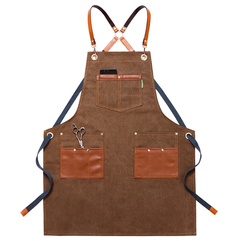 Chef Schürze Kochschürze Kellner Bistroschürze Küchenschürze Grillschürze Latzschürze