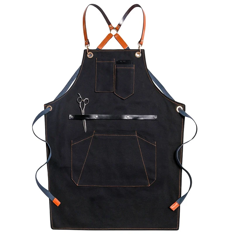 Chef Schürze Kochschürze Kellner Bistroschürze Küchenschürze Grillschürze Latzschürze