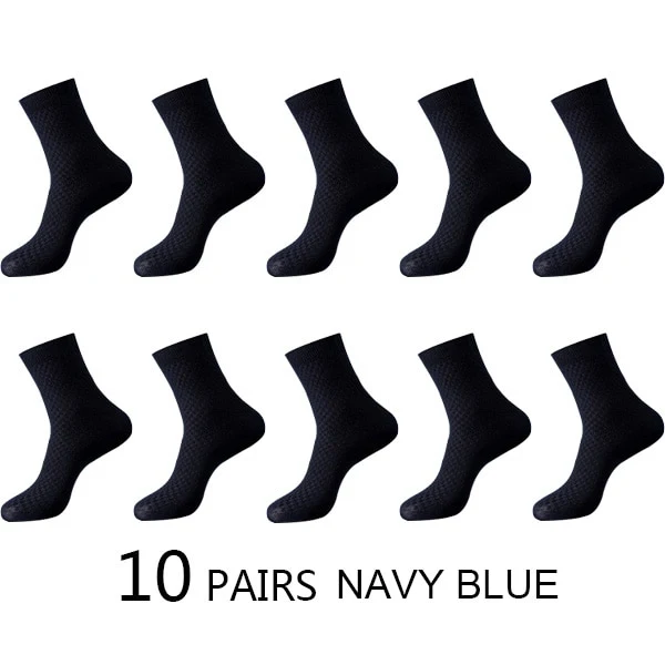 10 Paar Herren Business Socken aus Bambusfaser Atmungsaktives größe 38-45
