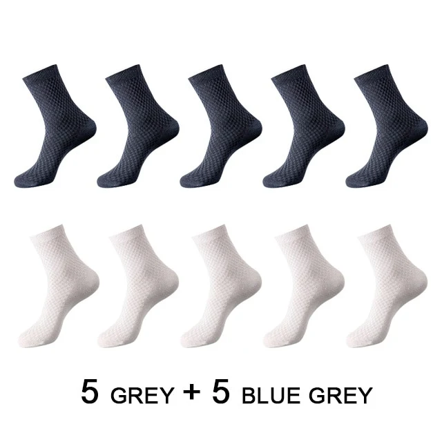 10 Paar Herren Business Socken aus Bambusfaser Atmungsaktives größe 38-45