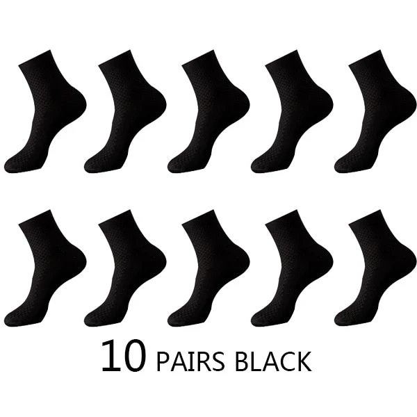 10 Paar Herren Business Socken aus Bambusfaser Atmungsaktives größe 38-45