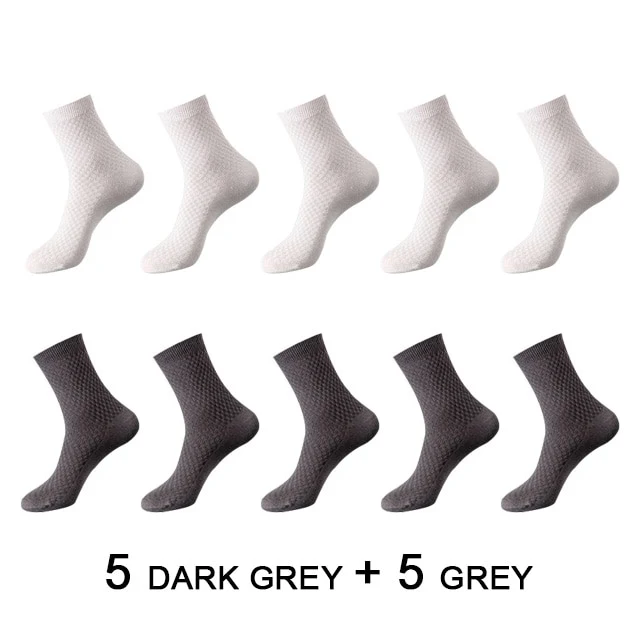 10 Paar Herren Business Socken aus Bambusfaser Atmungsaktives größe 38-45