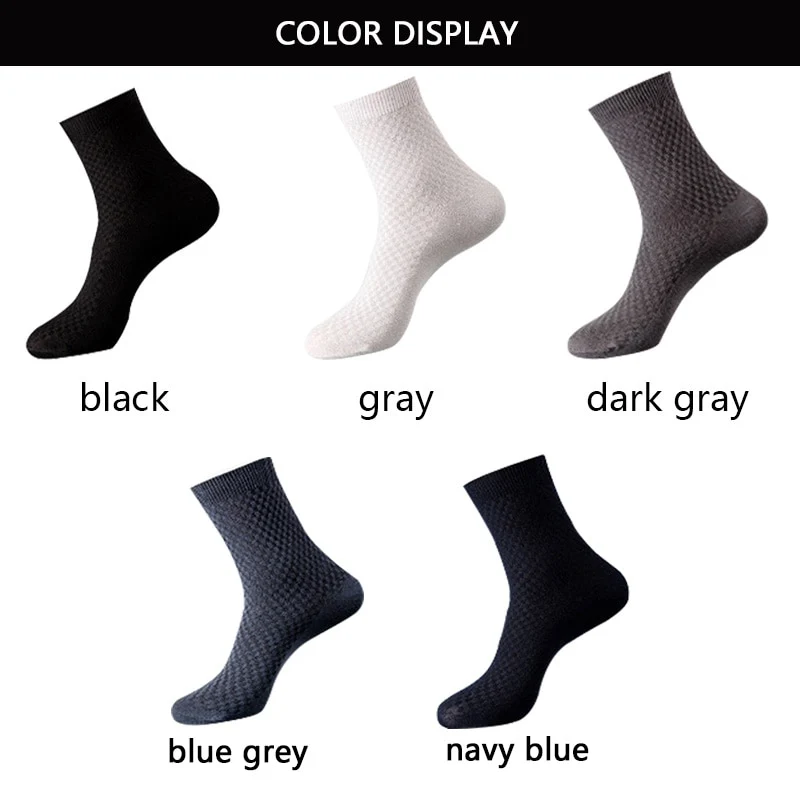 10 Paar Herren Business Socken aus Bambusfaser Atmungsaktives größe 38-45