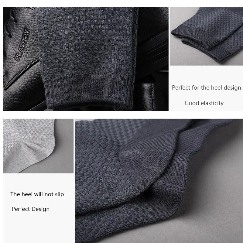 10 Paar Herren Business Socken aus Bambusfaser Atmungsaktives größe 38-45