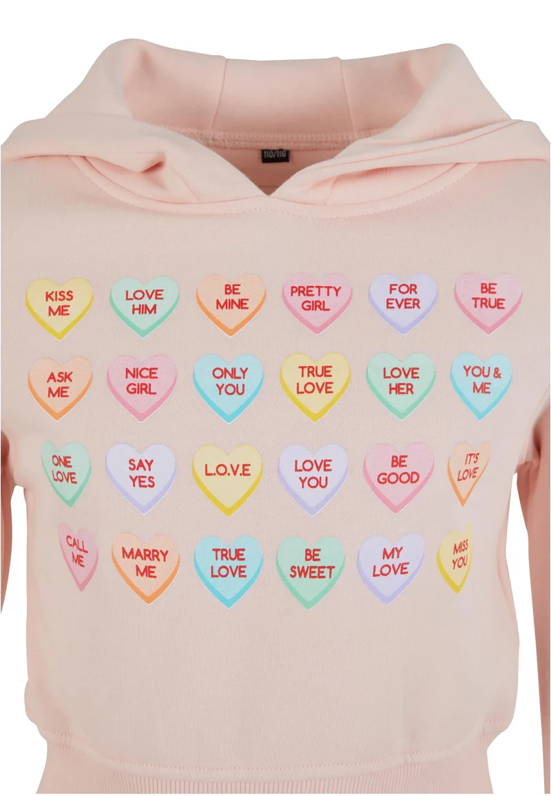 MT Kids Sweet Heart Candy Cropped Hoody
