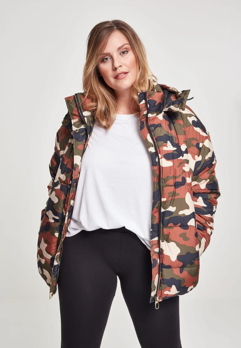 UC Boyfriend Camo Puffer Jacket