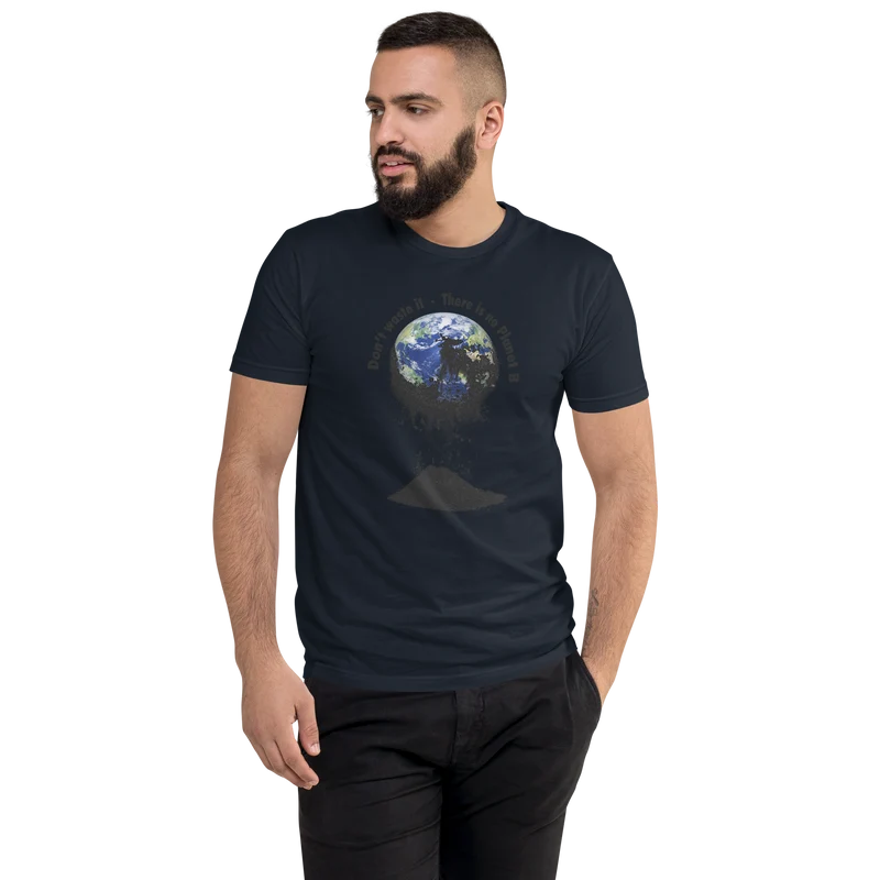 Kurzärmeliges T-Shirt Don't waste it. There is no Planet B.