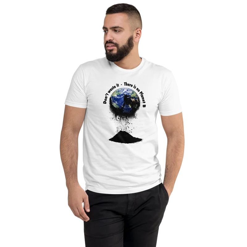 Kurzärmeliges T-Shirt Don't waste it. There is no Planet B.