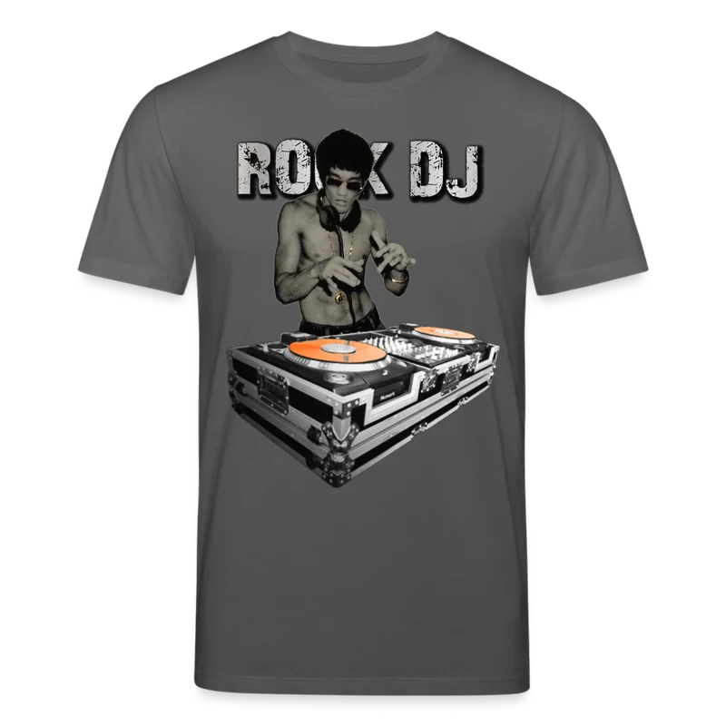 Männer Bio-T-Shirt von Stanley & Stella Bruce Lee Rock DJ