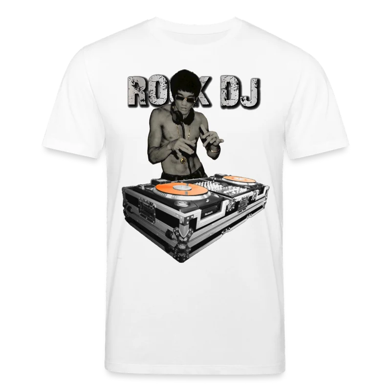 Männer Bio-T-Shirt von Stanley & Stella Bruce Lee Rock DJ