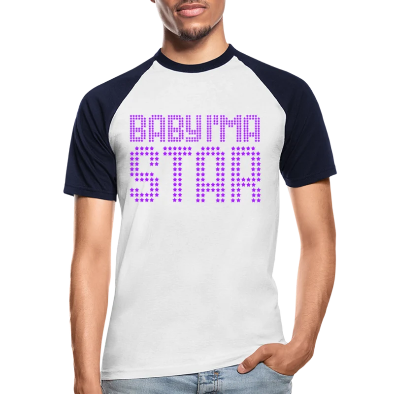 Männer Baseball-T-Shirt Baby I'm a Star