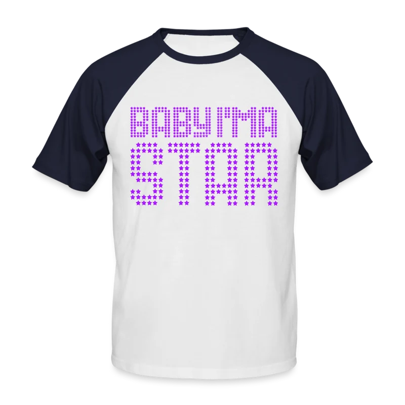 Männer Baseball-T-Shirt Baby I'm a Star