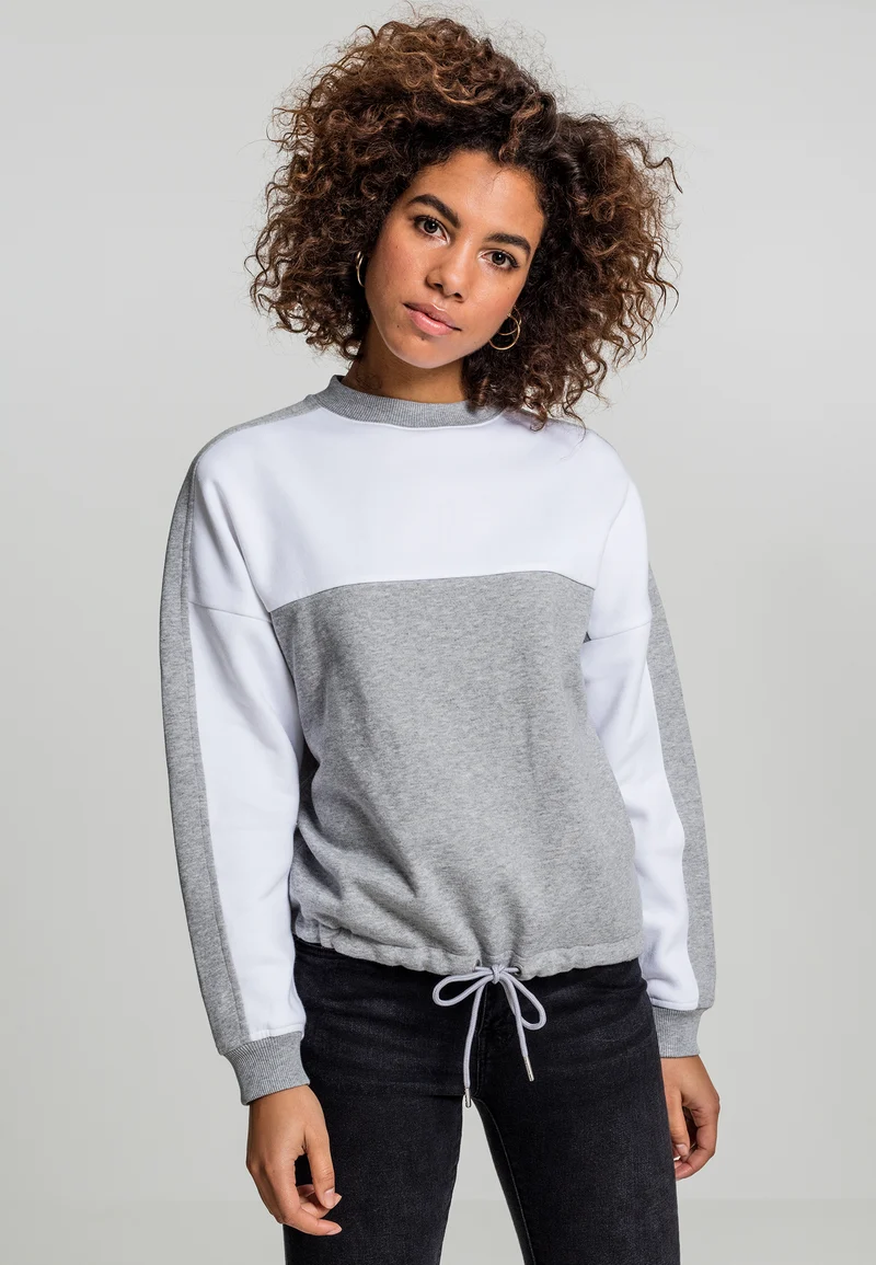 UC Oversize 2-Tone Stripe Crew