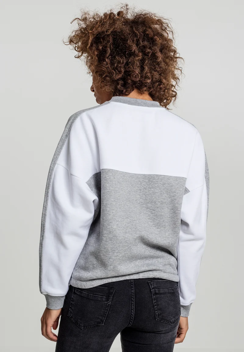 UC Oversize 2-Tone Stripe Crew