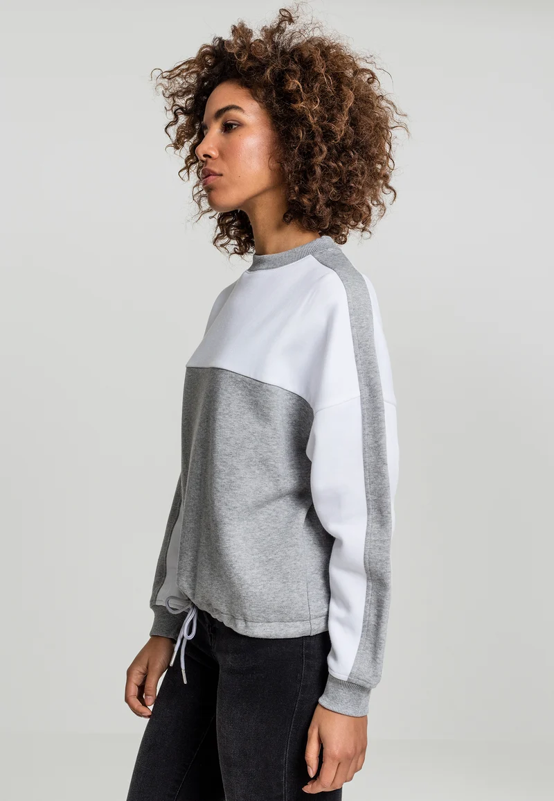 UC Oversize 2-Tone Stripe Crew