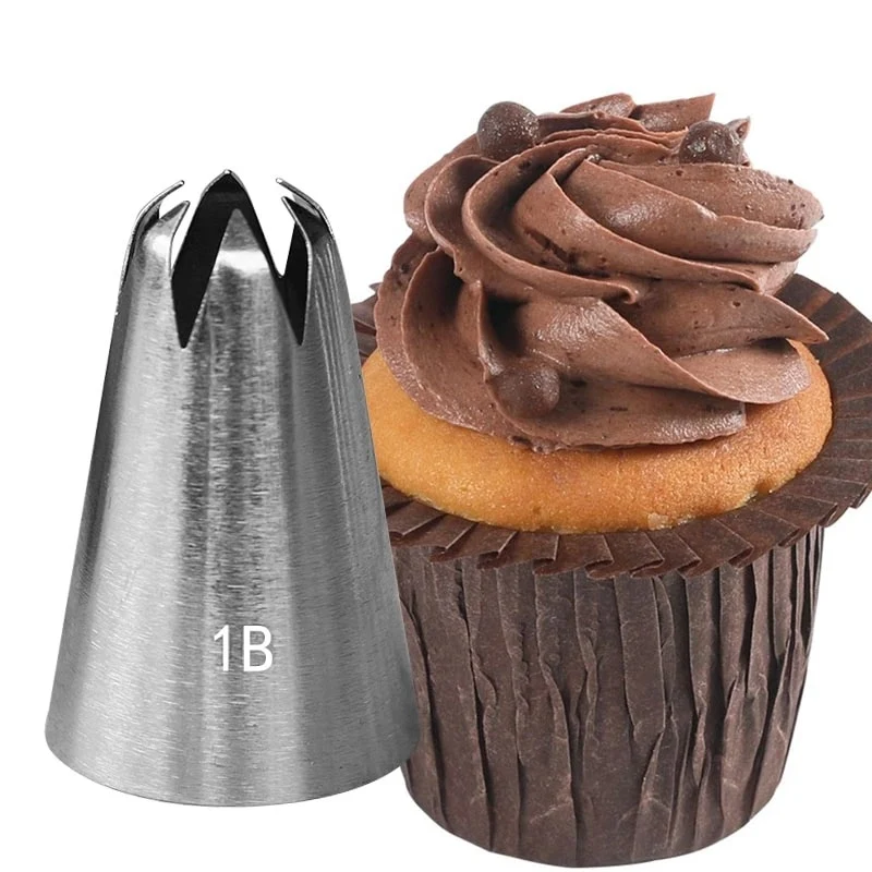 8 Stk Sahnetülle Spritztüllen Edelstahl für Kuchen und Süßwaren Küchenhelfer