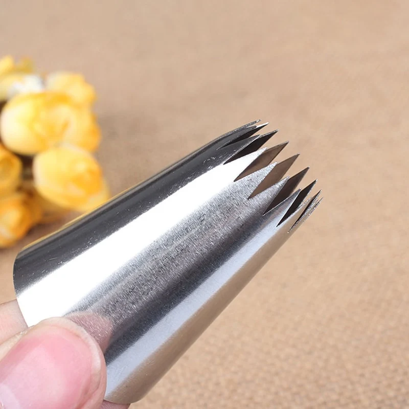 8 Stk Sahnetülle Spritztüllen Edelstahl für Kuchen und Süßwaren Küchenhelfer
