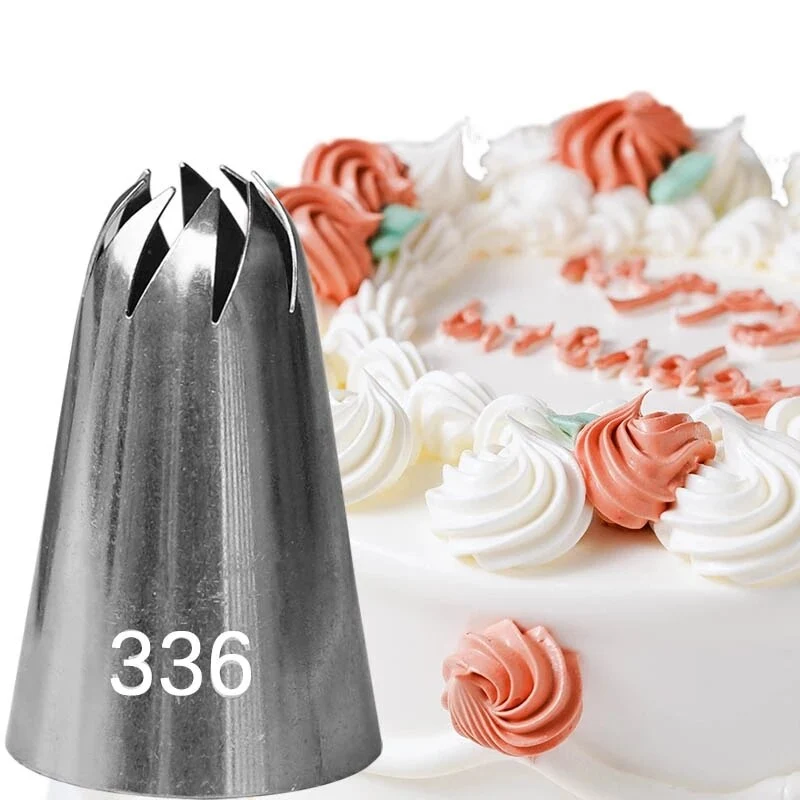 8 Stk Sahnetülle Spritztüllen Edelstahl für Kuchen und Süßwaren Küchenhelfer