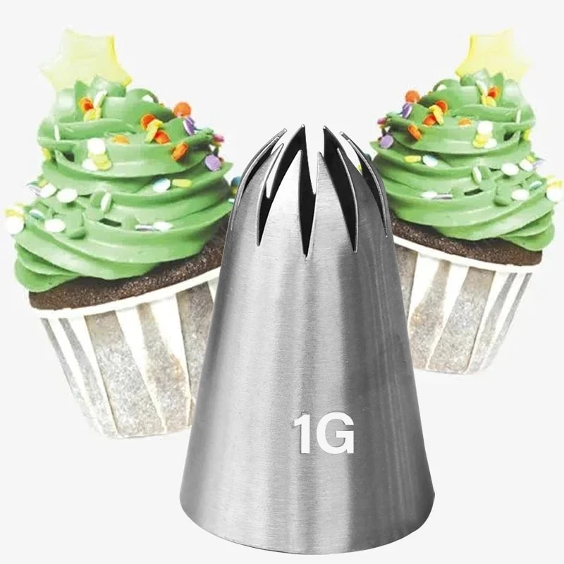 8 Stk Sahnetülle Spritztüllen Edelstahl für Kuchen und Süßwaren Küchenhelfer