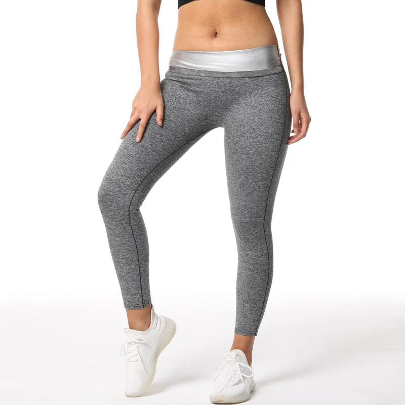 Frauen Sauna Leggings Hosen Körper Shaper Yoga Abnehmen Schweiß Einstellbare