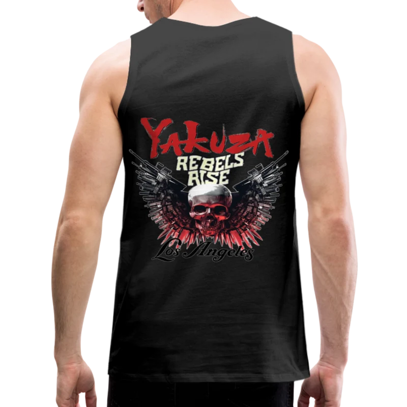 Männer Premium Tanktop T-Shirt Yakuza Muskelshirt Achselshirt