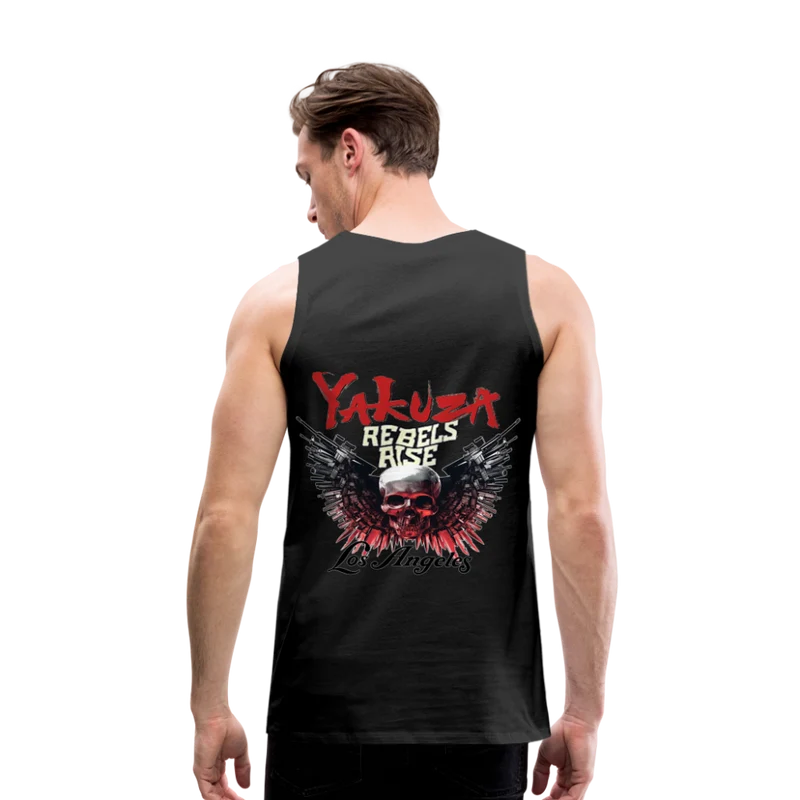 Männer Premium Tanktop T-Shirt Yakuza Muskelshirt Achselshirt