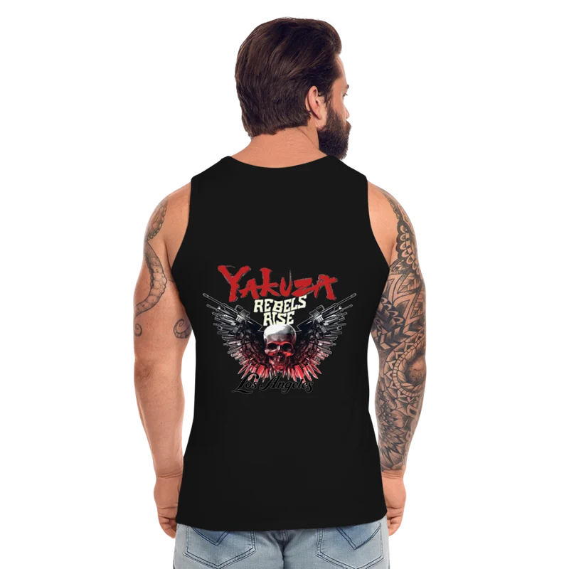 Männer Premium Tanktop T-Shirt Yakuza Muskelshirt Achselshirt