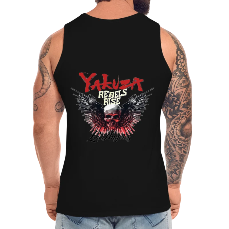 Männer Premium Tanktop T-Shirt Yakuza Muskelshirt Achselshirt