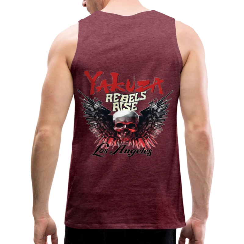 Männer Premium Tanktop T-Shirt Yakuza Muskelshirt Achselshirt