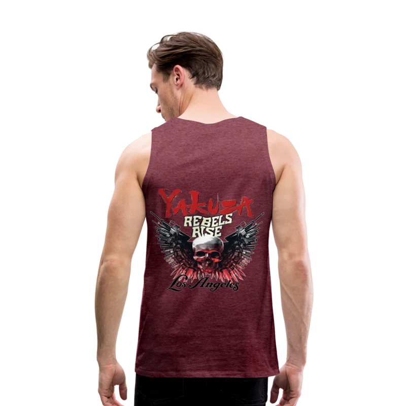 Männer Premium Tanktop T-Shirt Yakuza Muskelshirt Achselshirt