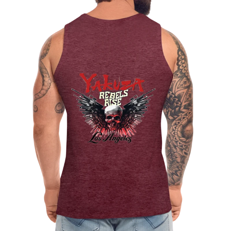 Männer Premium Tanktop T-Shirt Yakuza Muskelshirt Achselshirt