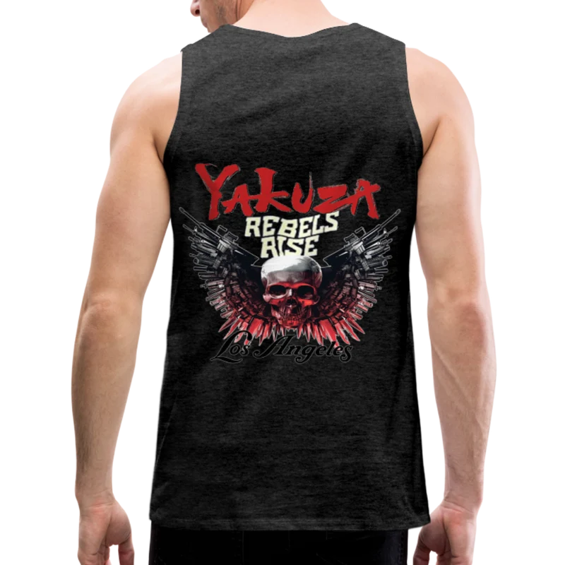 Männer Premium Tanktop T-Shirt Yakuza Muskelshirt Achselshirt