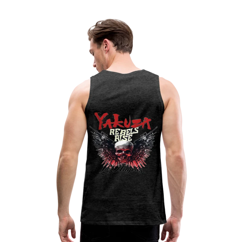Männer Premium Tanktop T-Shirt Yakuza Muskelshirt Achselshirt